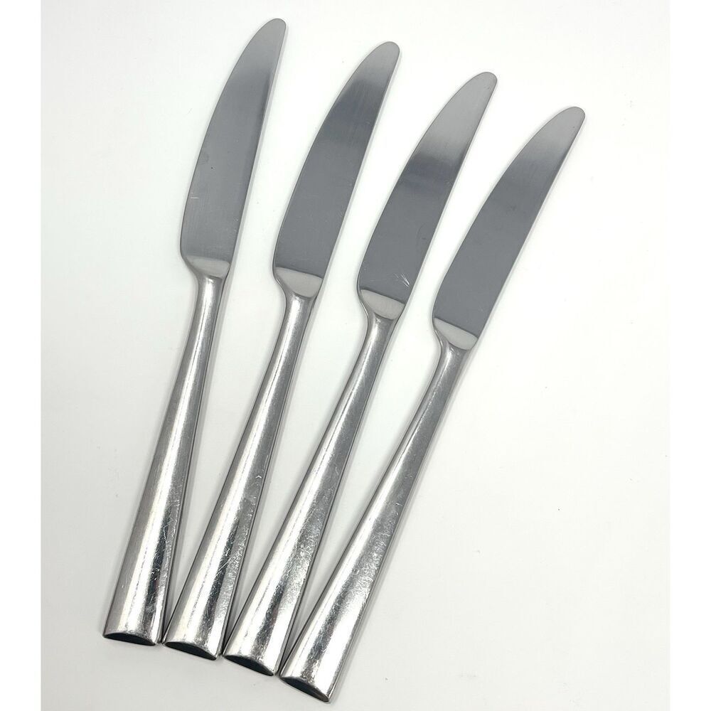 Lenox Continental Dining Stainless Steel Dinner Knives 18/10 9 1/4” Set Of 4